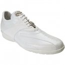 Belvedere Bene Ostrich And Leather Sneaker White