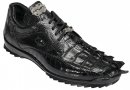 Belvedere Lazzaro Crocodile Tail / Ostrich With Eyes - Black