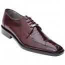 Belvedere Alcamo Bordeaux Genuine Alligator / Lizard Skin