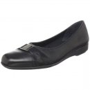 Walking Cradles Tiffany Black Leather Women's Flat Shoes