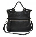 ILI Ladies Handbag Black Leather #6066