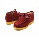 British Collection Castle-Burgundy Suede High top lace up