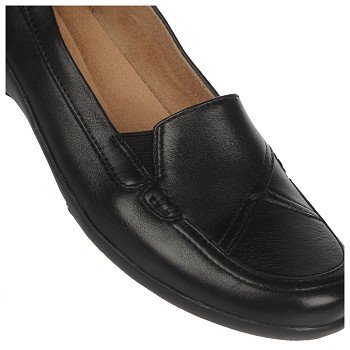 Naturalizer Women's Fiorenza Black Leather Loafer - 79.99 : Wide ...