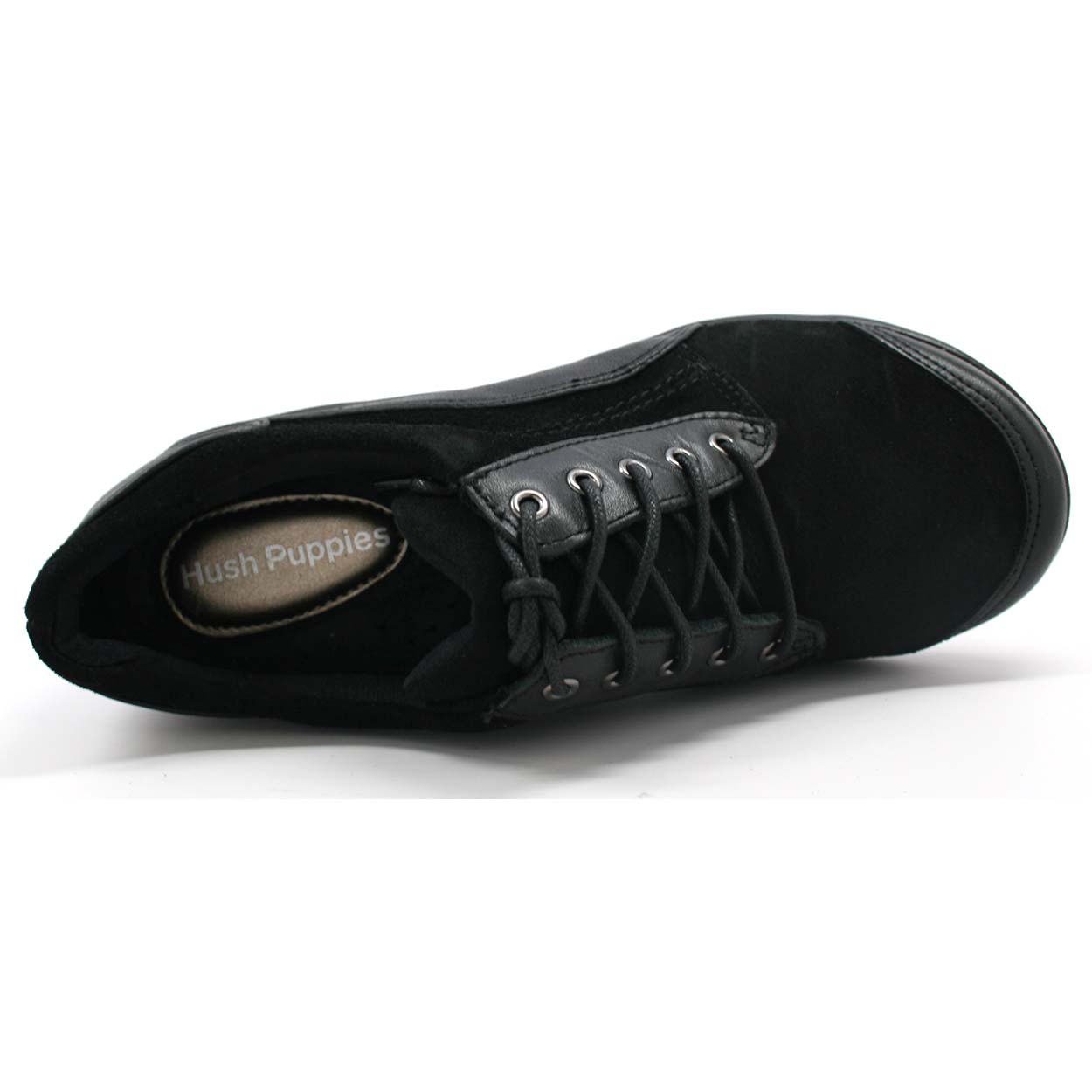 Hush Puppies Women's Kendra Alternative Oxford Black - 69.95 : Wide ...