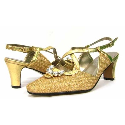 womens wide width gold dress shoes