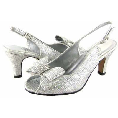 womens wide silver dress shoes