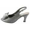 Floral DP721 Womens Black Dress Shoes