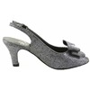 Floral DP721 Womens Black Dress Shoes