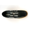 British Collection Apollo-Black & Grey Leather and Sued Slip-ons