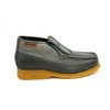 British Collection Apollo-Grey Leather/Suede Slip-on