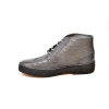 British Collection Gray Ostrich and Wingtip Leather