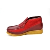 British Collection Apollo-Red Leather and Suede Slip-on