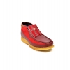 British Collection Apollo-Red Leather and Suede Slip-on