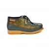 British Collection Knicks-Green and Green  Leather/Suede Slip-on