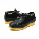 British Collection Castle Black Suede/Black Leath Lace Up