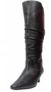 Ros Hommerson Trumpet Wide Calf Boot Black Leather