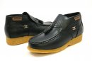 British Collection Palace-Black Leather Slip-on with tassle