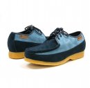 British Collection Crown-Navy/Light Navy Leather Suede