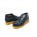 British Collection Classic-Navy Leather Slip-on with Tassle