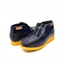 British Collection Apollo-Navy Leather and Suede Slip-on