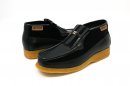 British Collection Apollo-Black and Black Leather/Suede Slip-on