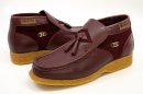 British Collection Palace-Burgundy Leather/Suede Slip-on