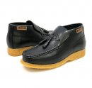 British Collection Classic-Black Leather Slip-on with Tassle