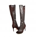 SoleMani Women's Aviva X-Slim 12"-13" Calf Brown Leather Boot