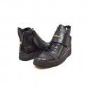 British Collection "Empire" Black Leather High Top
