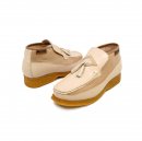 British Collection Classic-Beige Leather Slip-on with Tassle