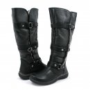 Wonderlust Gabrielle Wide Calf Water proof Fur Boots Black