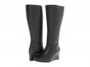 Ros Hommerson Tess Regular Calf BlackLeather Wedge boot