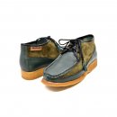 British Collection Knicks-Green and Green Leather/Suede Slip-on