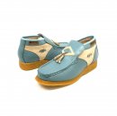 British Collection Palace-Blue and Beige Leather Slip-on