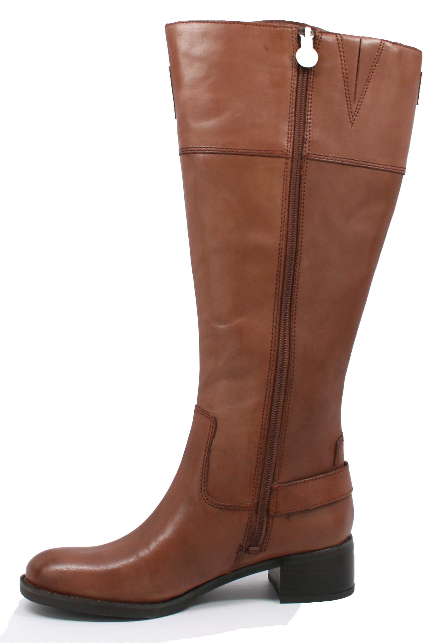 Franco Sarto Women's Chip Wide Calf Riding Boots Banana Bread Le ...