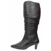 Ros Hommerson Trumpet Wide Calf Boot Black Leather