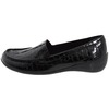 Elites Regan Black Leather Croco Women's