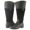 Ros Hommerson Chip boot Black Leather suede Super Wide calf