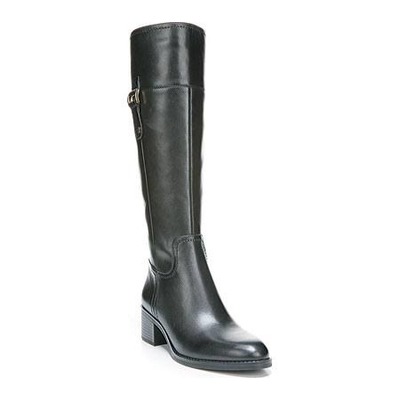 Franco Sarto Lizbeth Boot Black Leather (WIDE CALF)