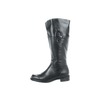 David Tate Eileen Black Leather Wide Wide calf