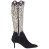 J.Renee Women's Paulina Knee-High Boot Black/White