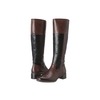 Franco Sarto Women's Christie Riding Boot Brown/Black Leather