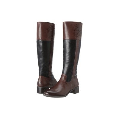 Franco Sarto Women's Christie Riding Boot Brown/Black Leather