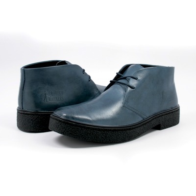 British Walkers Men's Playboy Chukka Boot Navy Leather