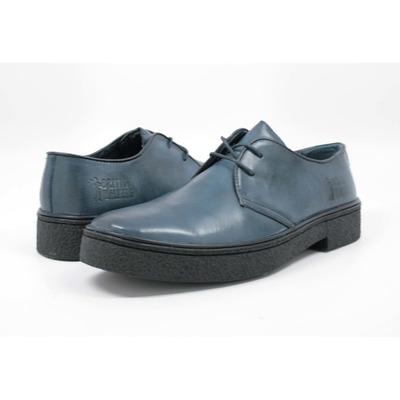 British Walkers Men's Playboy Low Cut Navy Leather