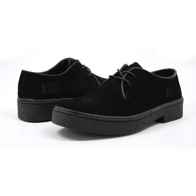 British Walkers Men's Playboy Low Cut Black Suede