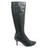 SoleMani Women's Rochelle Black Leather 12" calf size