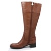 Franco Sarto Women's Chip Wide Calf Riding Boots Banana Bread Le