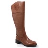 Franco Sarto Women's Chip Wide Calf Riding Boots Banana Bread Le