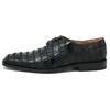 David Eden Men's Trek Patchwork Ostrich Leg Leather Black